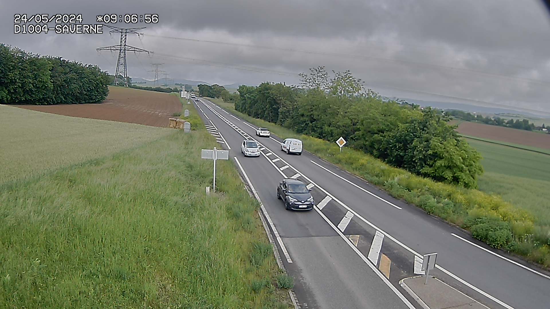 Webcam routière sur la D1004 en direction de Saverne à Wasselonne