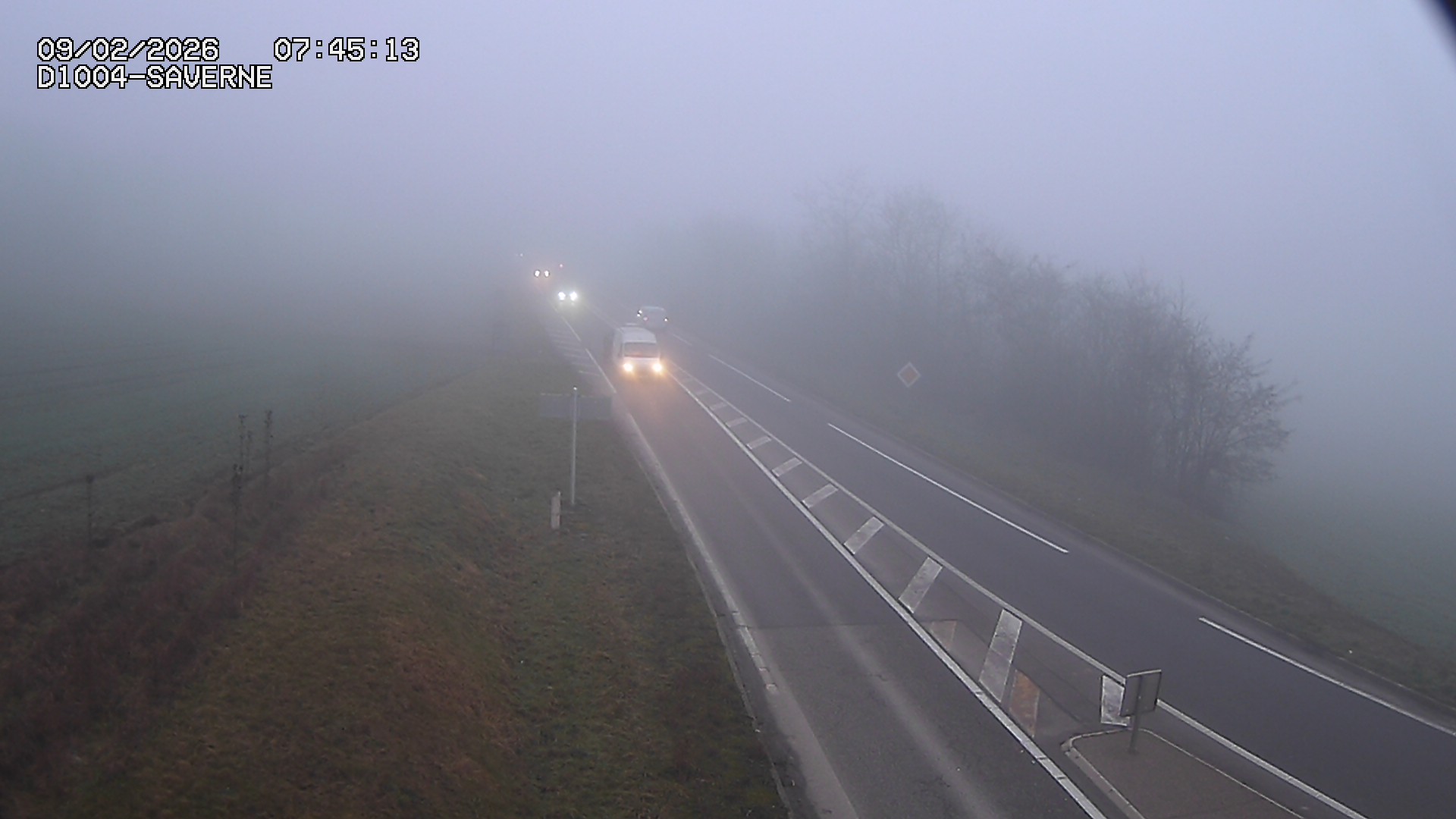 Webcam routière sur la D1004 en direction de Saverne à Wasselonne