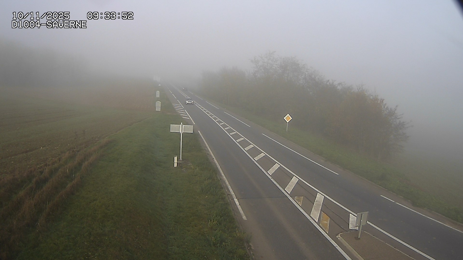 Webcam routière sur la D1004 en direction de Saverne à Wasselonne