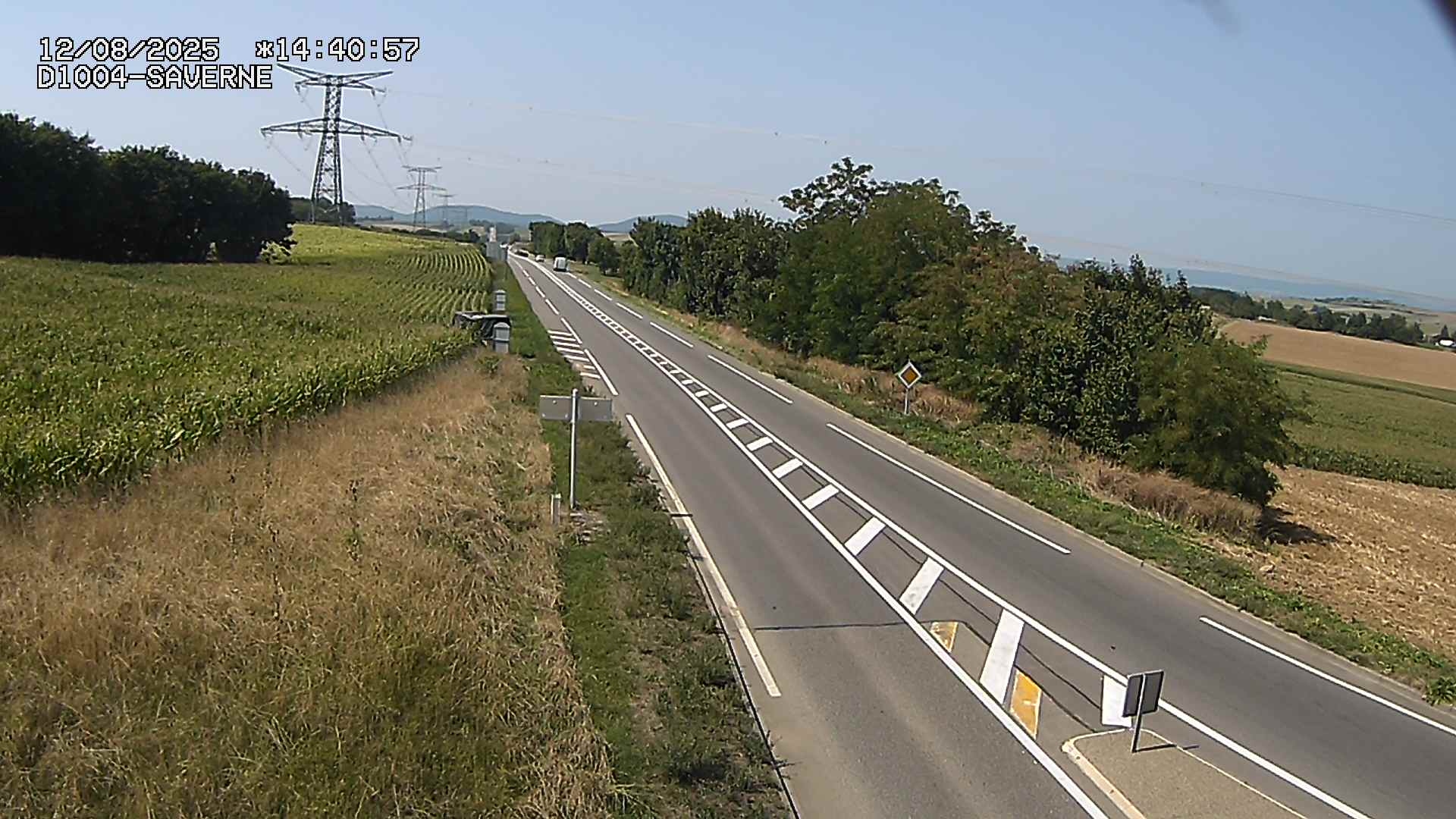 Webcam routière sur la D1004 en direction de Saverne à Wasselonne