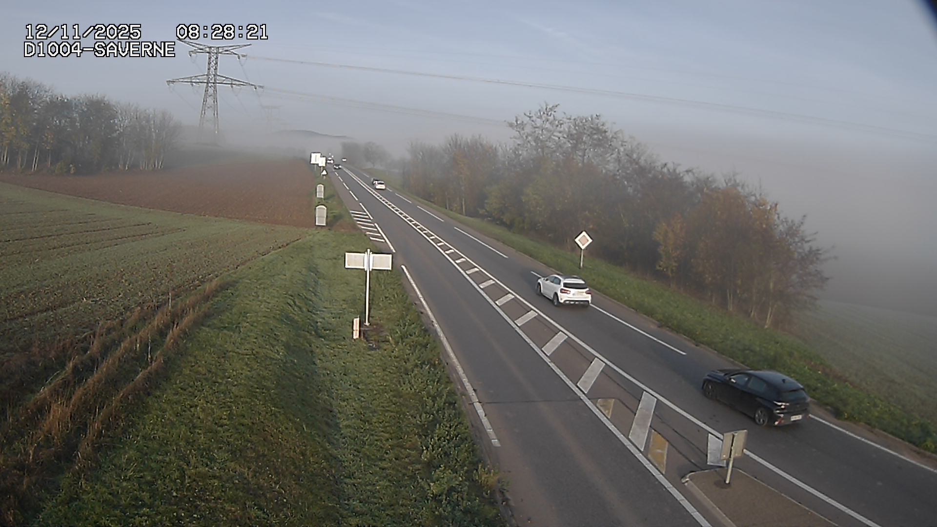 Webcam routière sur la D1004 en direction de Saverne à Wasselonne
