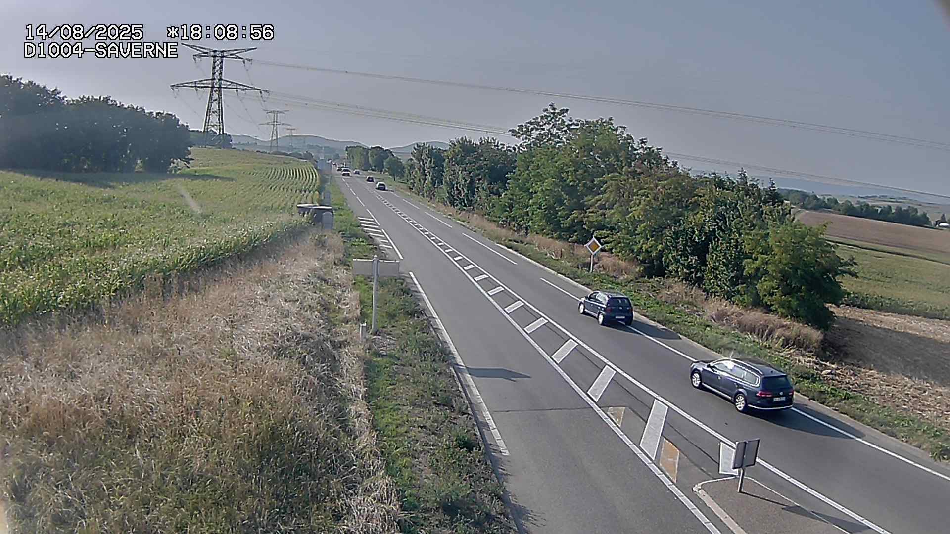 <h2>Webcam routière sur la D1004 en direction de Saverne à Wasselonne</h2>