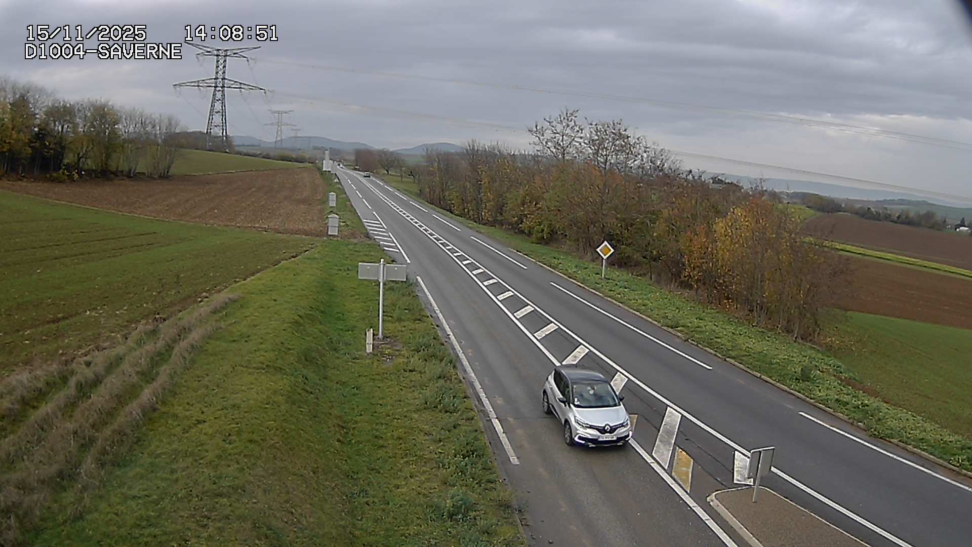 Webcam routière sur la D1004 en direction de Saverne à Wasselonne
