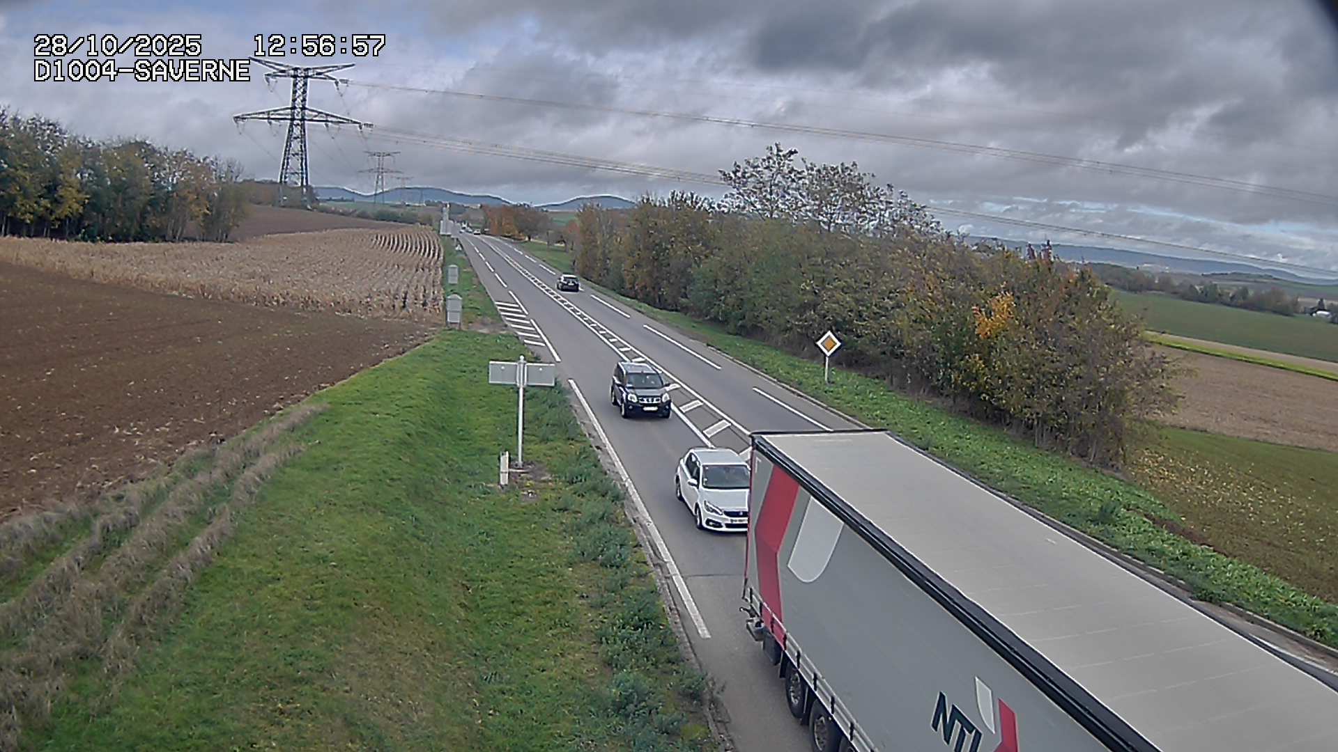 Webcam routière sur la D1004 en direction de Saverne à Wasselonne