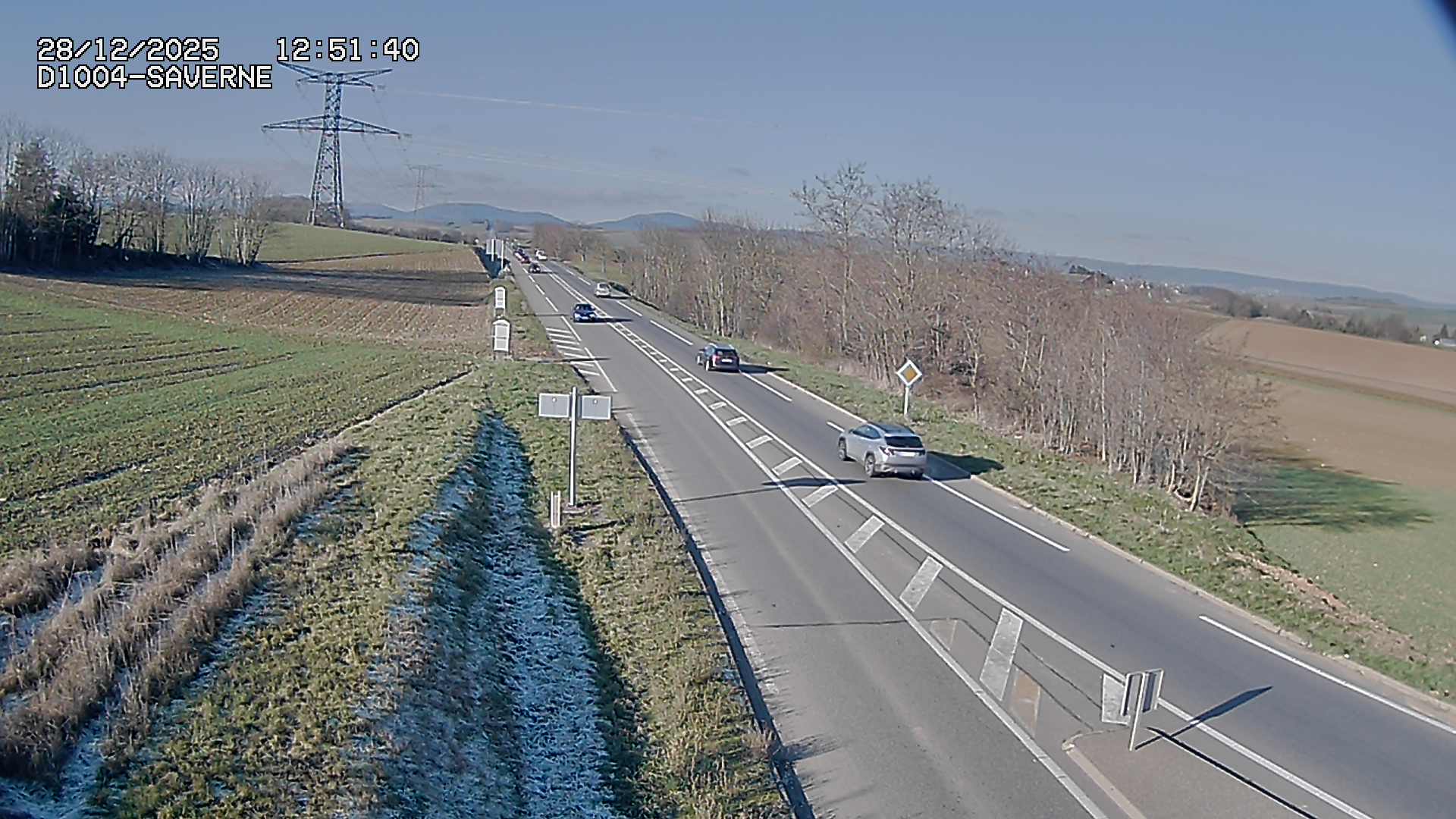 Webcam routière sur la D1004 en direction de Saverne à Wasselonne