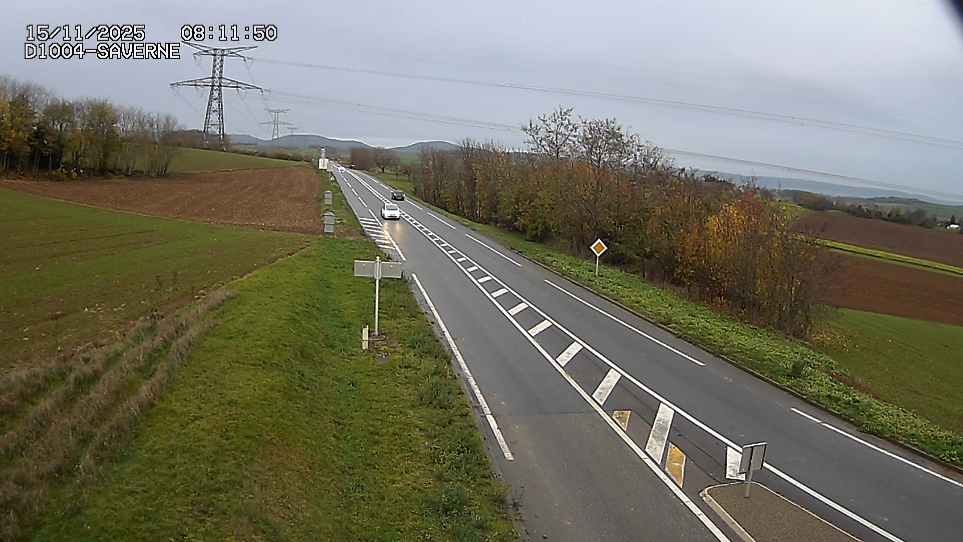 <h2>Webcam routière sur la D1004 en direction de Saverne à Wasselonne</h2>