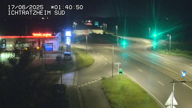 <h2>Webcam à Ichtratzheim, au sud de Strasbourg sur la D1089 (anciennement D89). Vue orientée vers Colmar</h2>