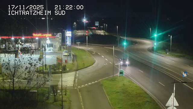 <h2>Webcam à Ichtratzheim, au sud de Strasbourg sur la D1089 (anciennement D89). Vue orientée vers Colmar</h2>