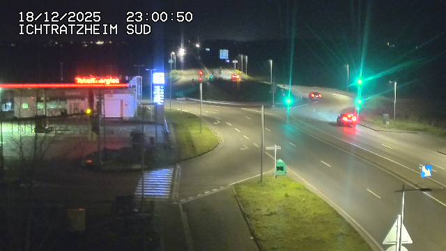 <h2>Webcam à Ichtratzheim, au sud de Strasbourg sur la D1089 (anciennement D89). Vue orientée vers Colmar</h2>