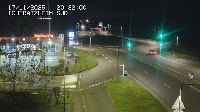 <h2>Webcam à Ichtratzheim, au sud de Strasbourg sur la D1089 (anciennement D89). Vue orientée vers Colmar</h2>