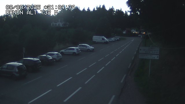 <h2>Webcam routière au niveau du col de Donon dans les Vosges à Grandfontaine, en Alsace, à 732 mètres d'altitude</h2>