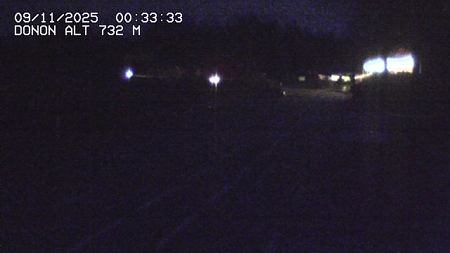 Webcam routière au niveau du col de Donon dans les Vosges à Grandfontaine, en Alsace, à 732 mètres d'altitude