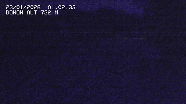 Webcam routière au niveau du col de Donon dans les Vosges à Grandfontaine, en Alsace, à 732 mètres d'altitude