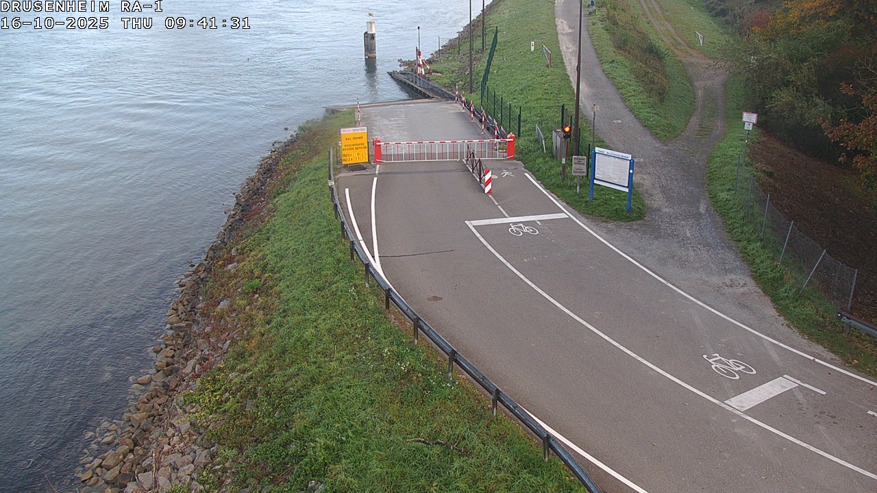 <h2>Webcam donnant sur la rampe d'embarquement du bac de Drusenheim</h2>
