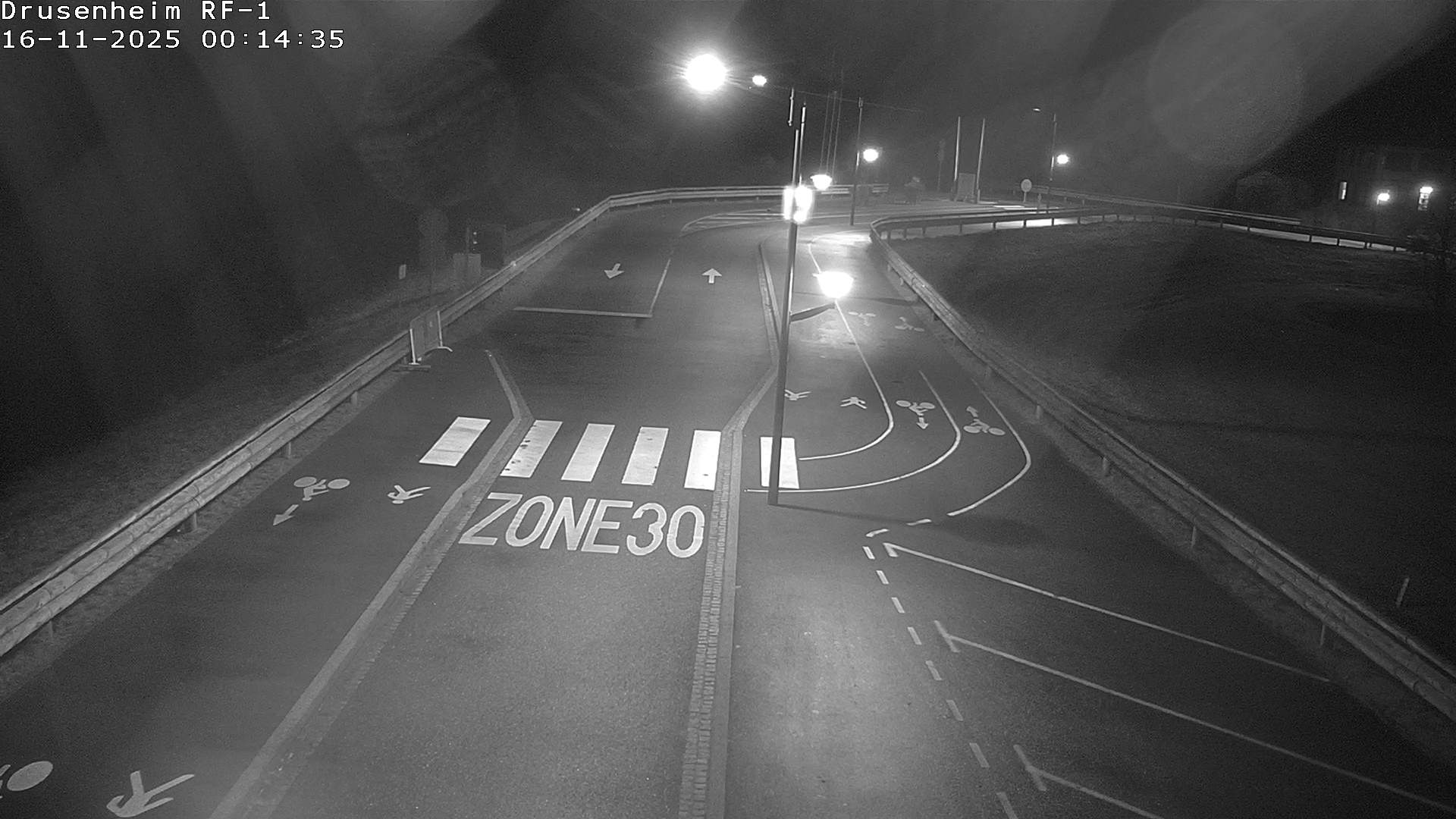 Webcam avant la rampe d'embarquement du bac de Drusenheim permettant de traverser le Pont du Rhin