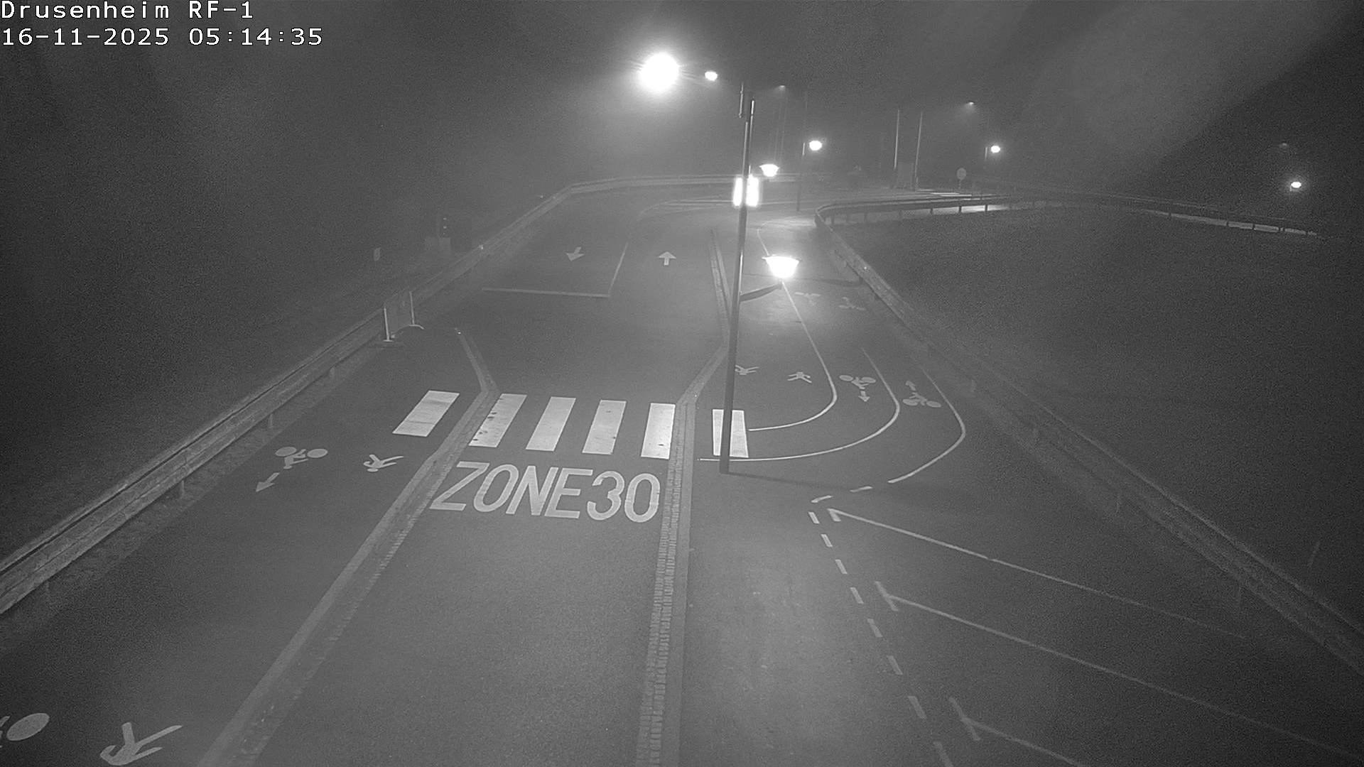 Webcam avant la rampe d'embarquement du bac de Drusenheim permettant de traverser le Pont du Rhin