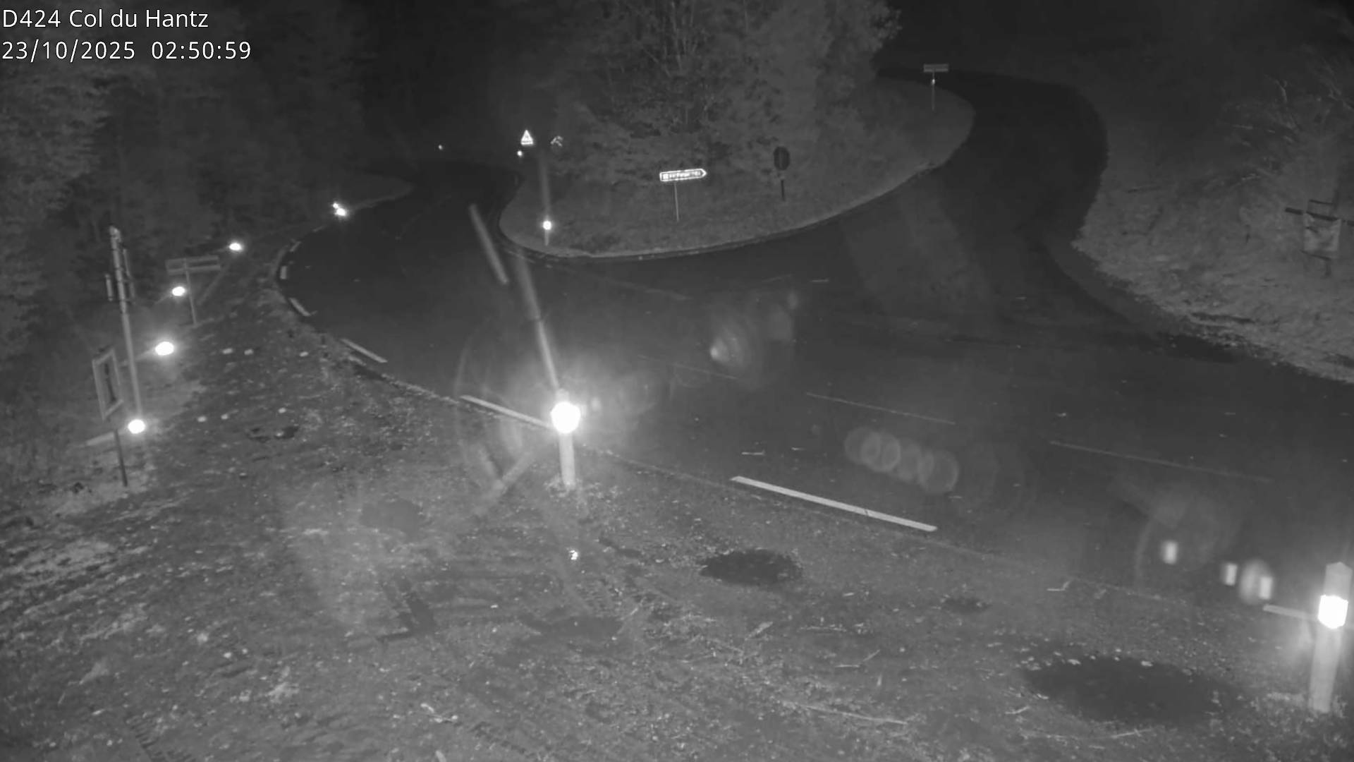 <h2>Webcam dans les Vosges au niveau du col du Hantz, côté alsacien à 640 mètres d'altitude, sur la RD424 à Saulxures</h2>