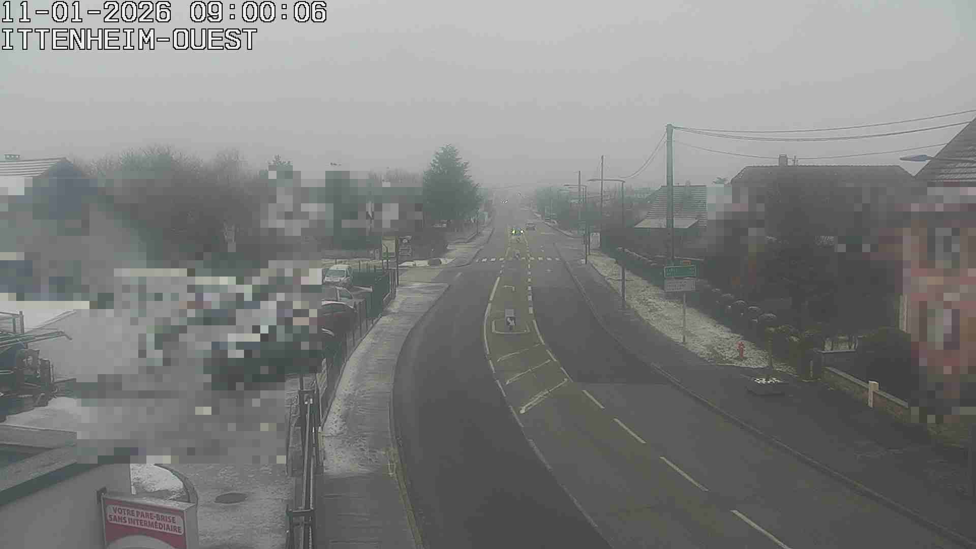 <h2>Webcam routière à la fin de la D1004 à la sortie d'Ittenheim en venant de Strasbourg, en provenance du Contournement Ouest de Strasbourg (A355) et de la Nationale 4</h2>