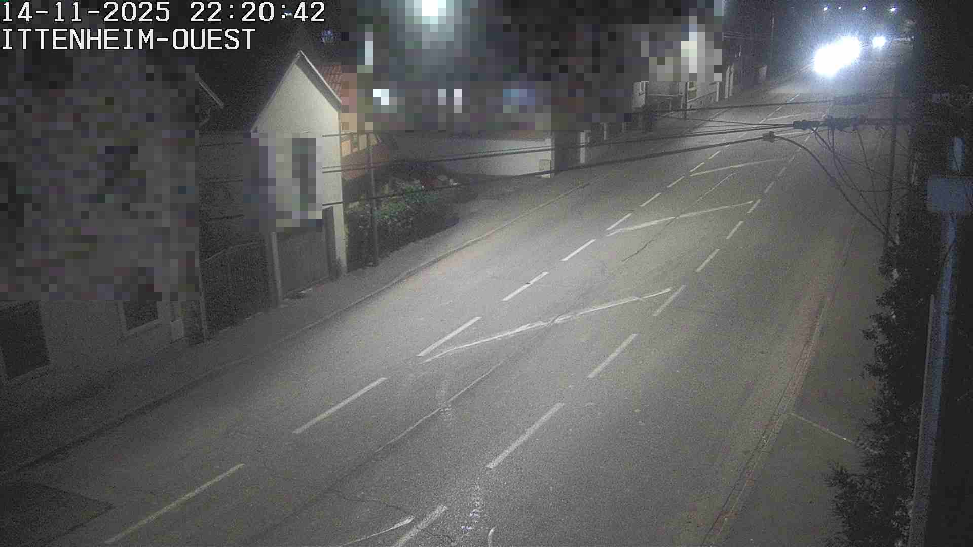 <h2>Webcam routière à la fin de la D1004 à la sortie d'Ittenheim en venant de Strasbourg, en provenance du Contournement Ouest de Strasbourg (A355) et de la Nationale 4</h2>