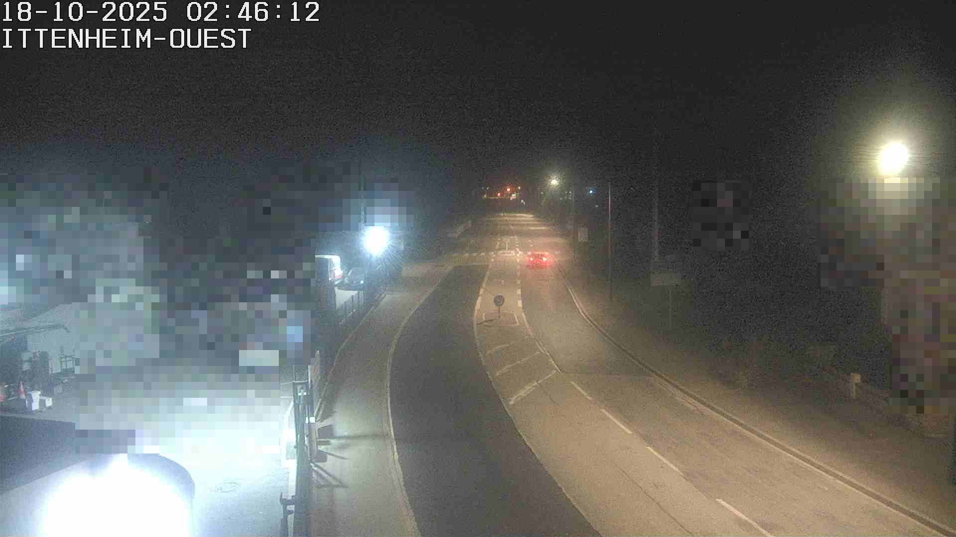 <h2>Webcam routière à la fin de la D1004 à la sortie d'Ittenheim en venant de Strasbourg, en provenance du Contournement Ouest de Strasbourg (A355) et de la Nationale 4</h2>