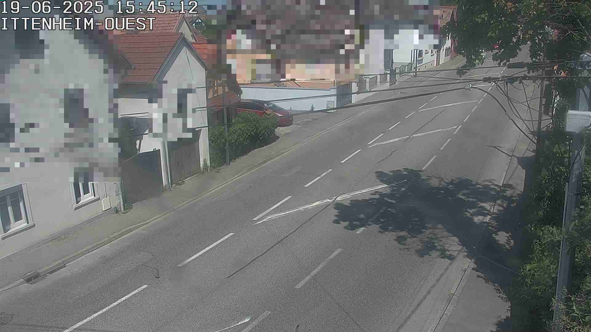 <h2>Webcam routière à la fin de la D1004 à la sortie d'Ittenheim en venant de Strasbourg, en provenance du Contournement Ouest de Strasbourg (A355) et de la Nationale 4</h2>