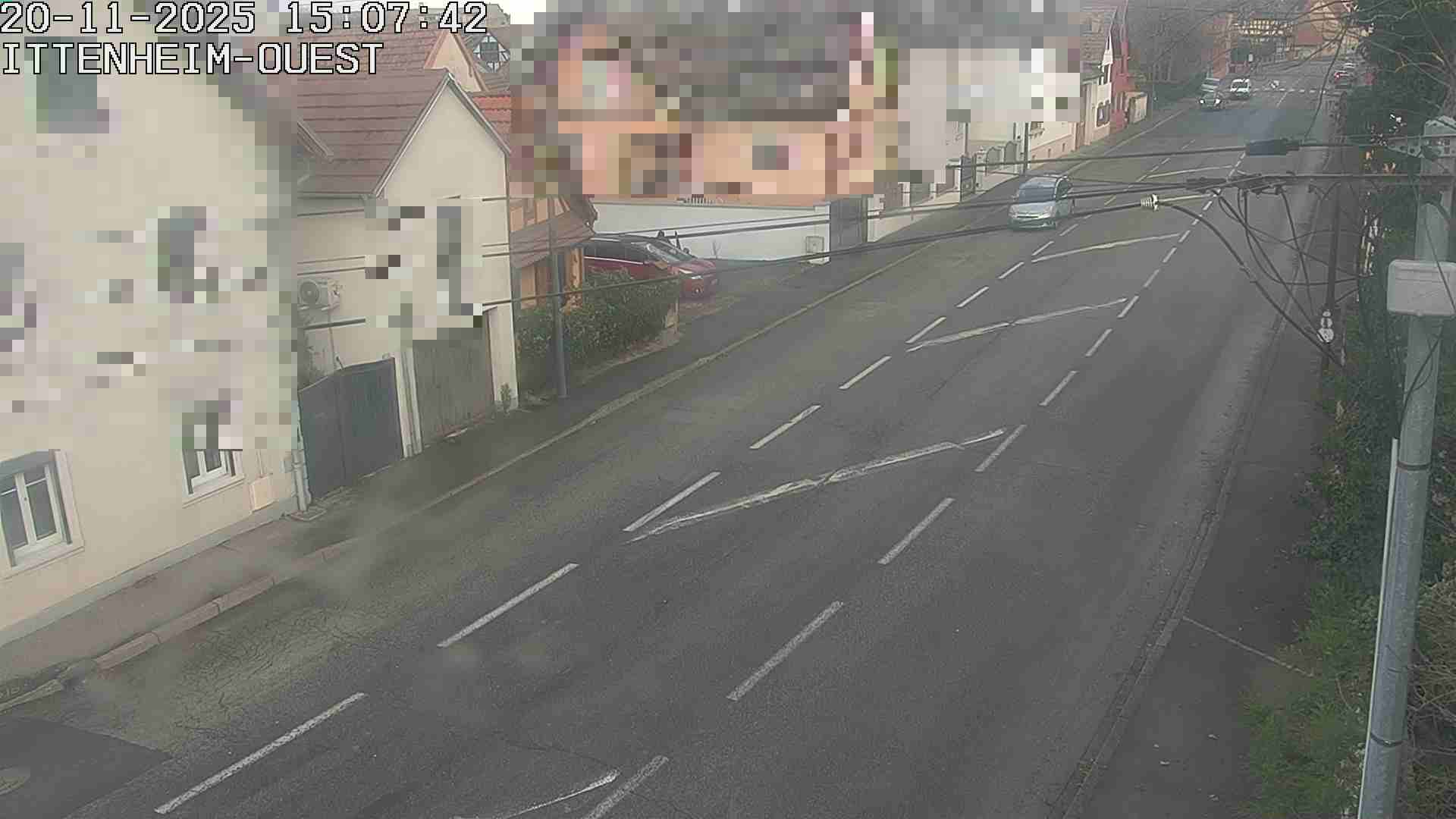 <h2>Webcam routière à la fin de la D1004 à la sortie d'Ittenheim en venant de Strasbourg, en provenance du Contournement Ouest de Strasbourg (A355) et de la Nationale 4</h2>