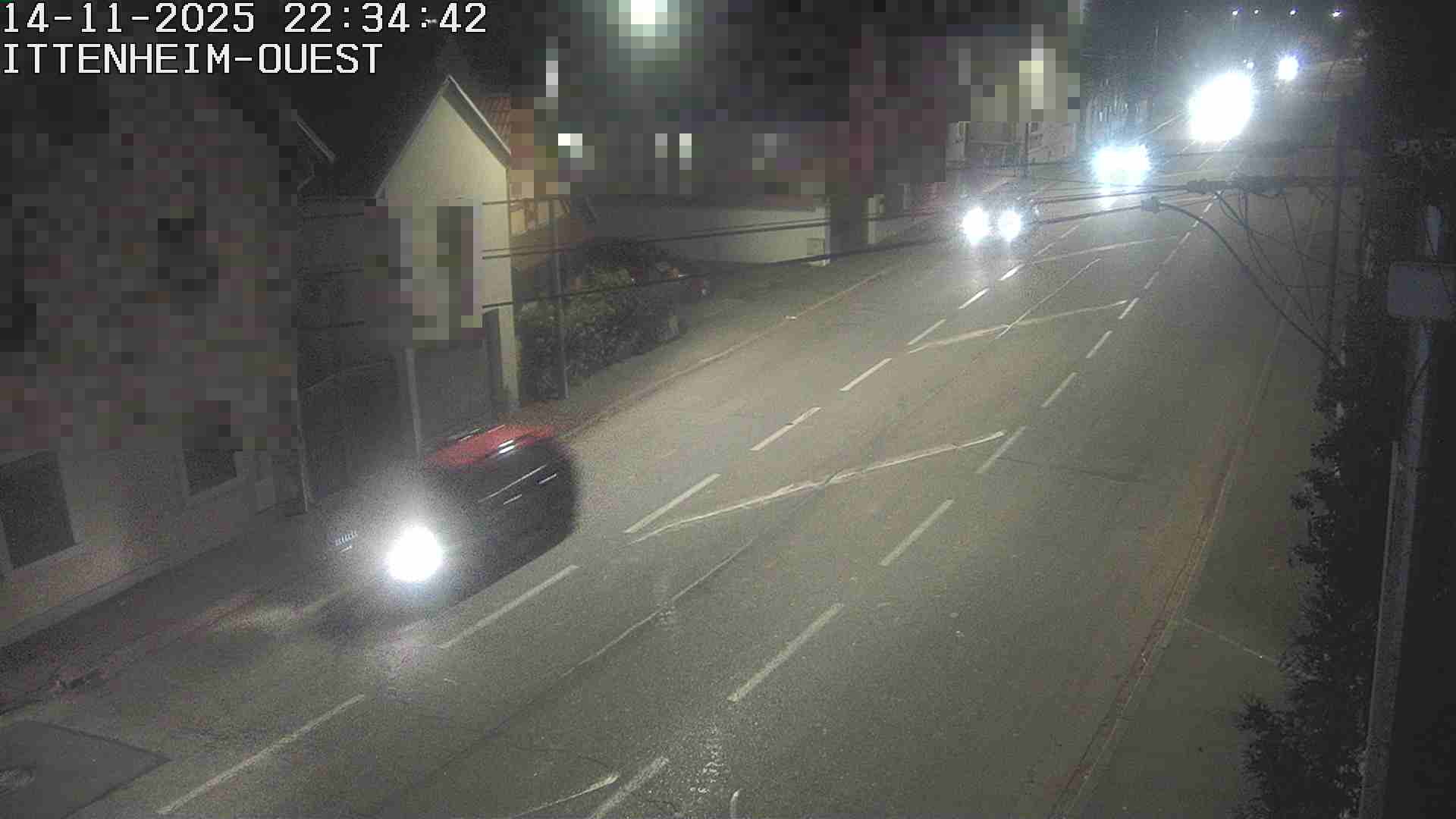 <h2>Webcam routière à la fin de la D1004 à la sortie d'Ittenheim en venant de Strasbourg, en provenance du Contournement Ouest de Strasbourg (A355) et de la Nationale 4</h2>