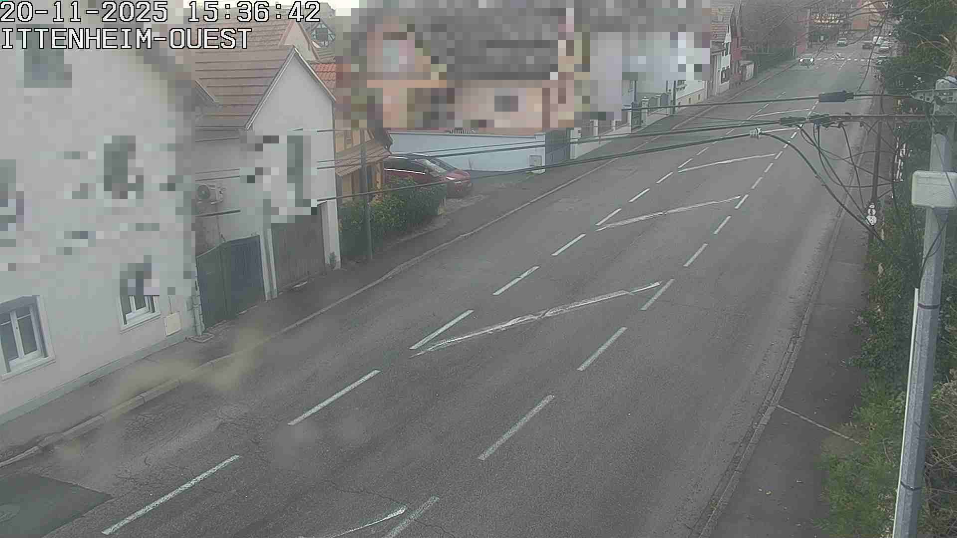 <h2>Webcam routière à la fin de la D1004 à la sortie d'Ittenheim en venant de Strasbourg, en provenance du Contournement Ouest de Strasbourg (A355) et de la Nationale 4</h2>