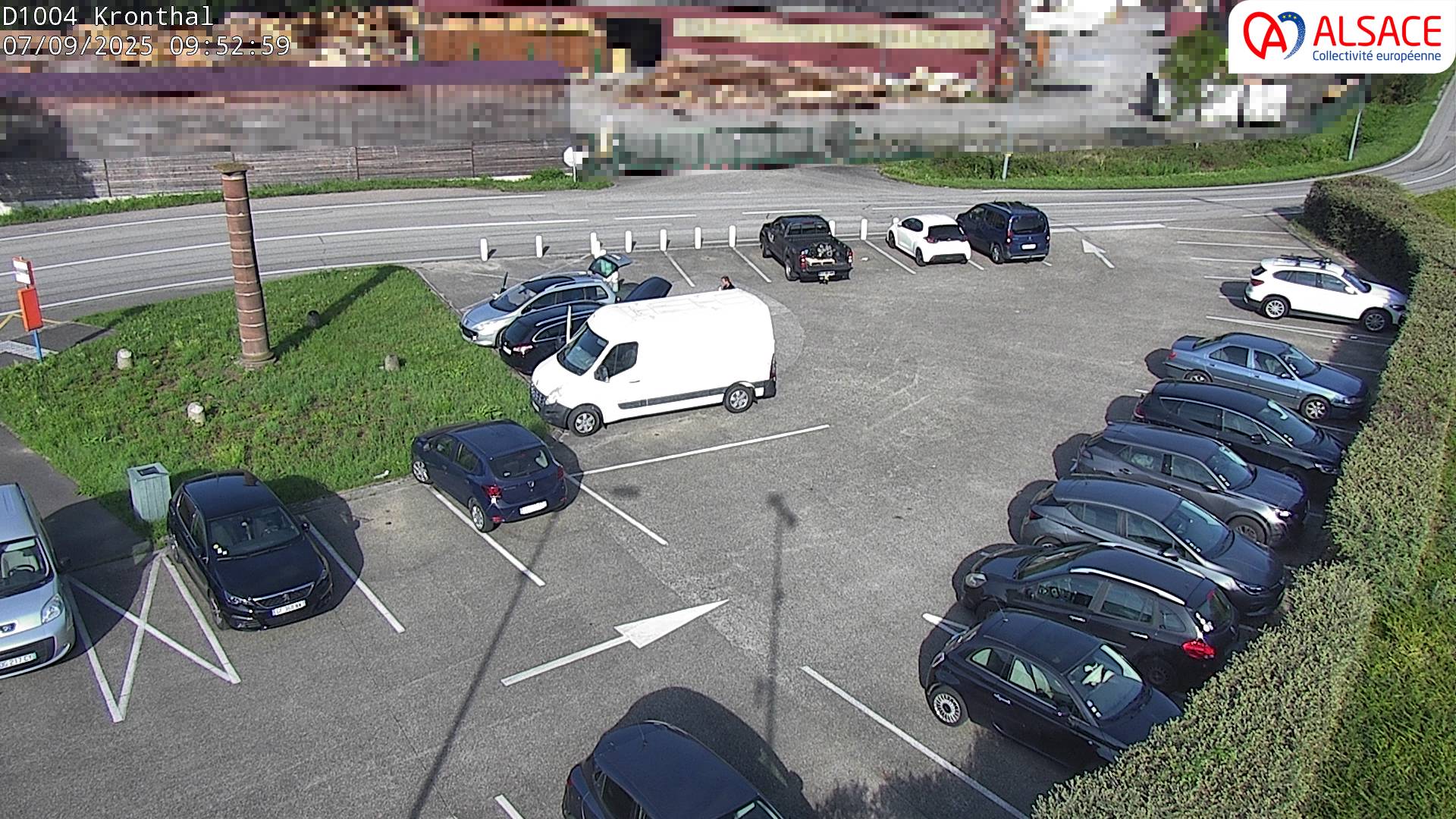 Webcam à la sortie de Marlenheim sur le rond-point joignant la D1002, la D422 et la D2004