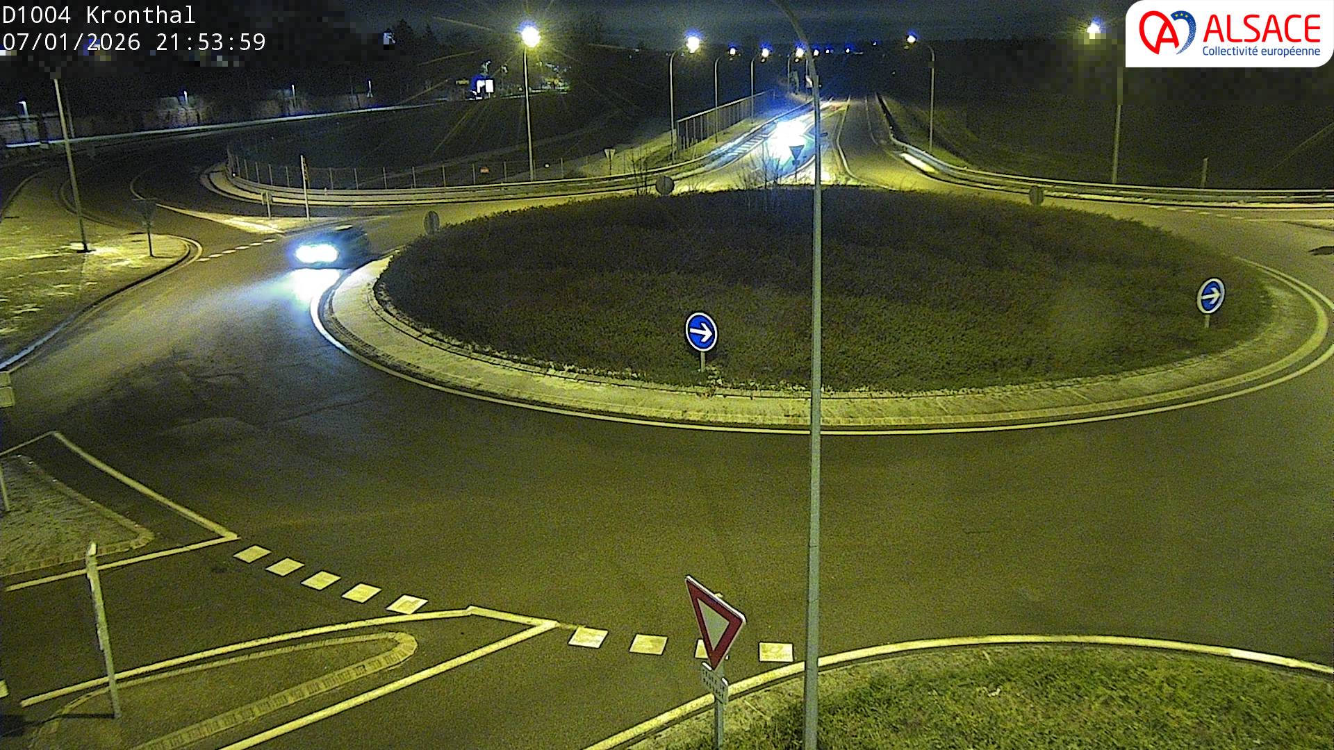 <h2>Webcam à la sortie de Marlenheim sur le rond-point joignant la D1002, la D422 et la D2004</h2>