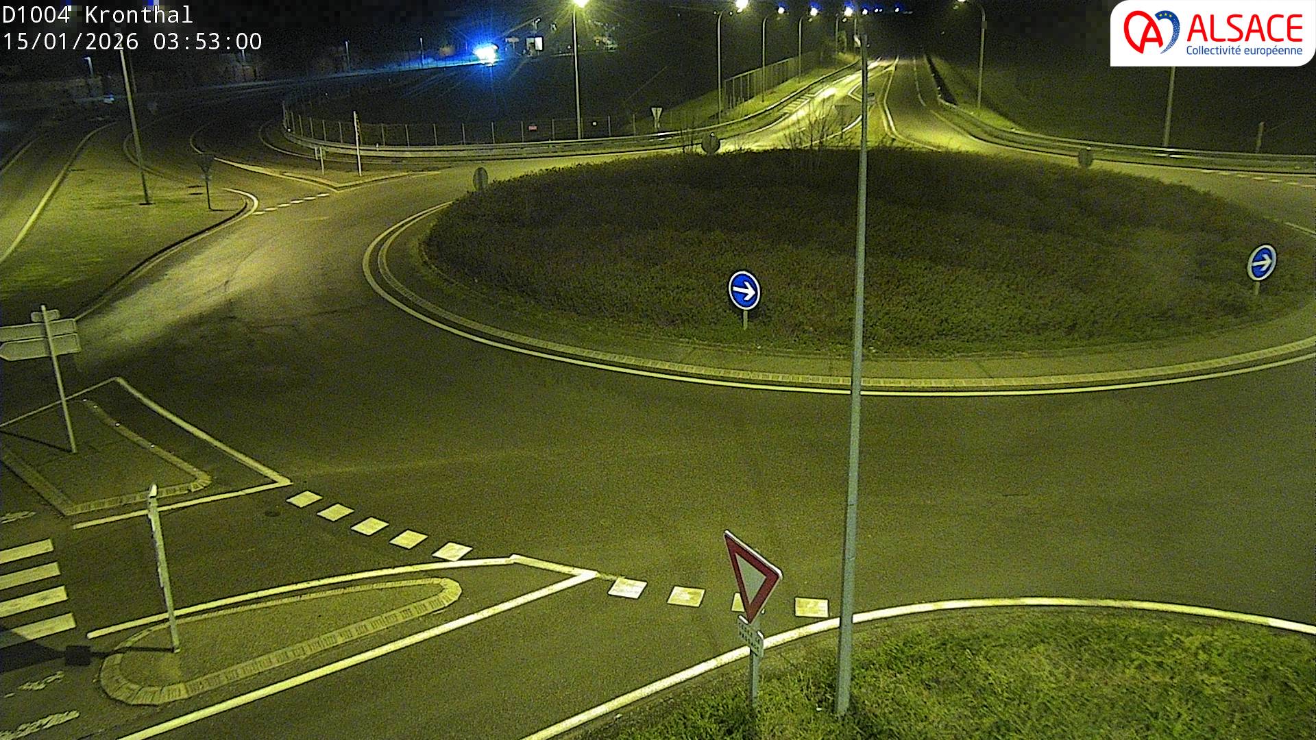 <h2>Webcam à la sortie de Marlenheim sur le rond-point joignant la D1002, la D422 et la D2004</h2>