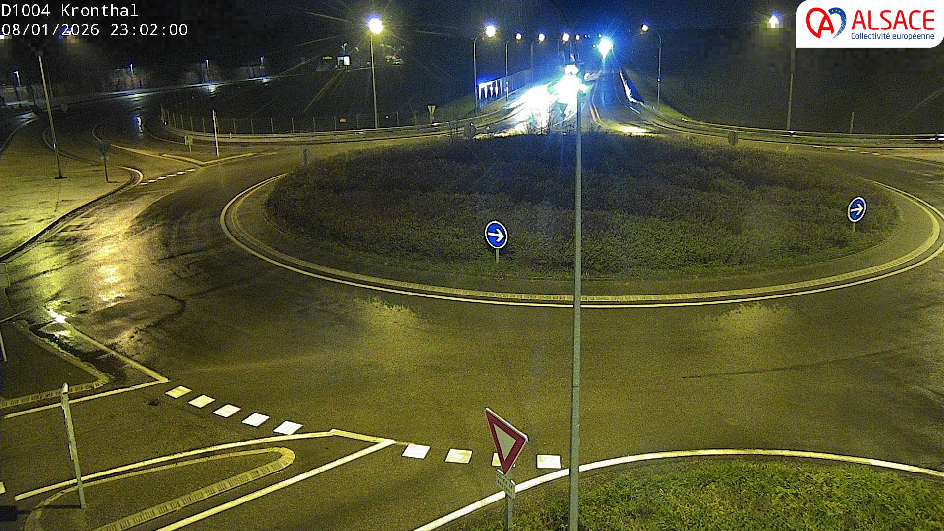 <h2>Webcam à la sortie de Marlenheim sur le rond-point joignant la D1002, la D422 et la D2004</h2>