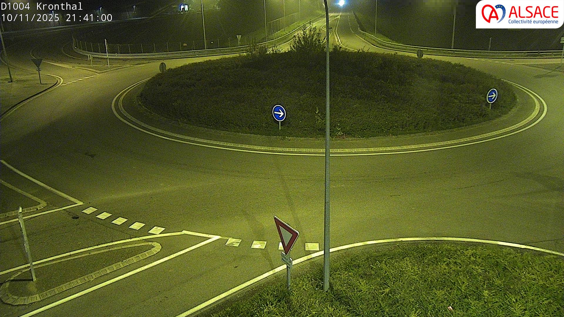 <h2>Webcam à la sortie de Marlenheim sur le rond-point joignant la D1002, la D422 et la D2004</h2>