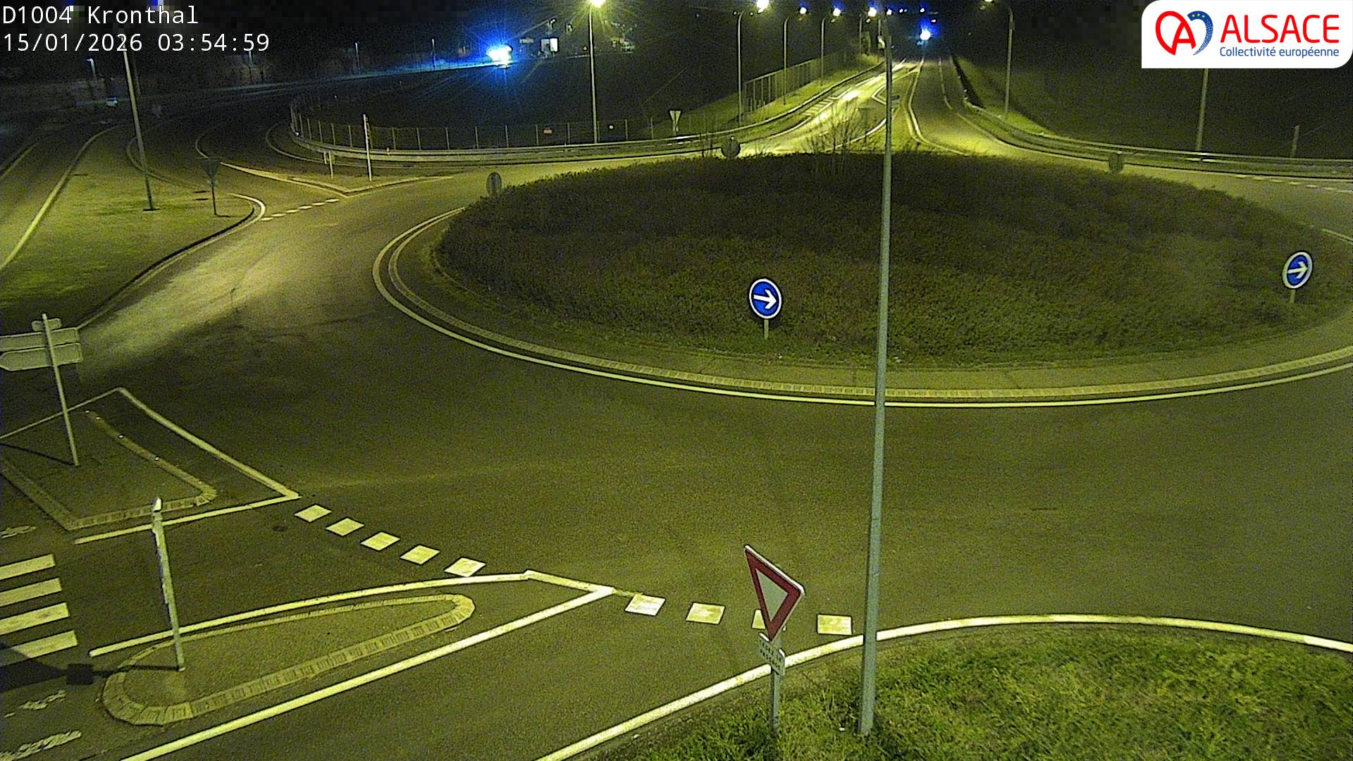 <h2>Webcam à la sortie de Marlenheim sur le rond-point joignant la D1002, la D422 et la D2004</h2>