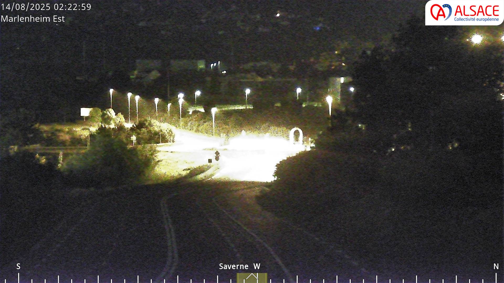 <h2>Webcam sur la D1004 à l'entrée de Marlenheim en venant de Strasbourg. Vue orientée vers l'est</h2>