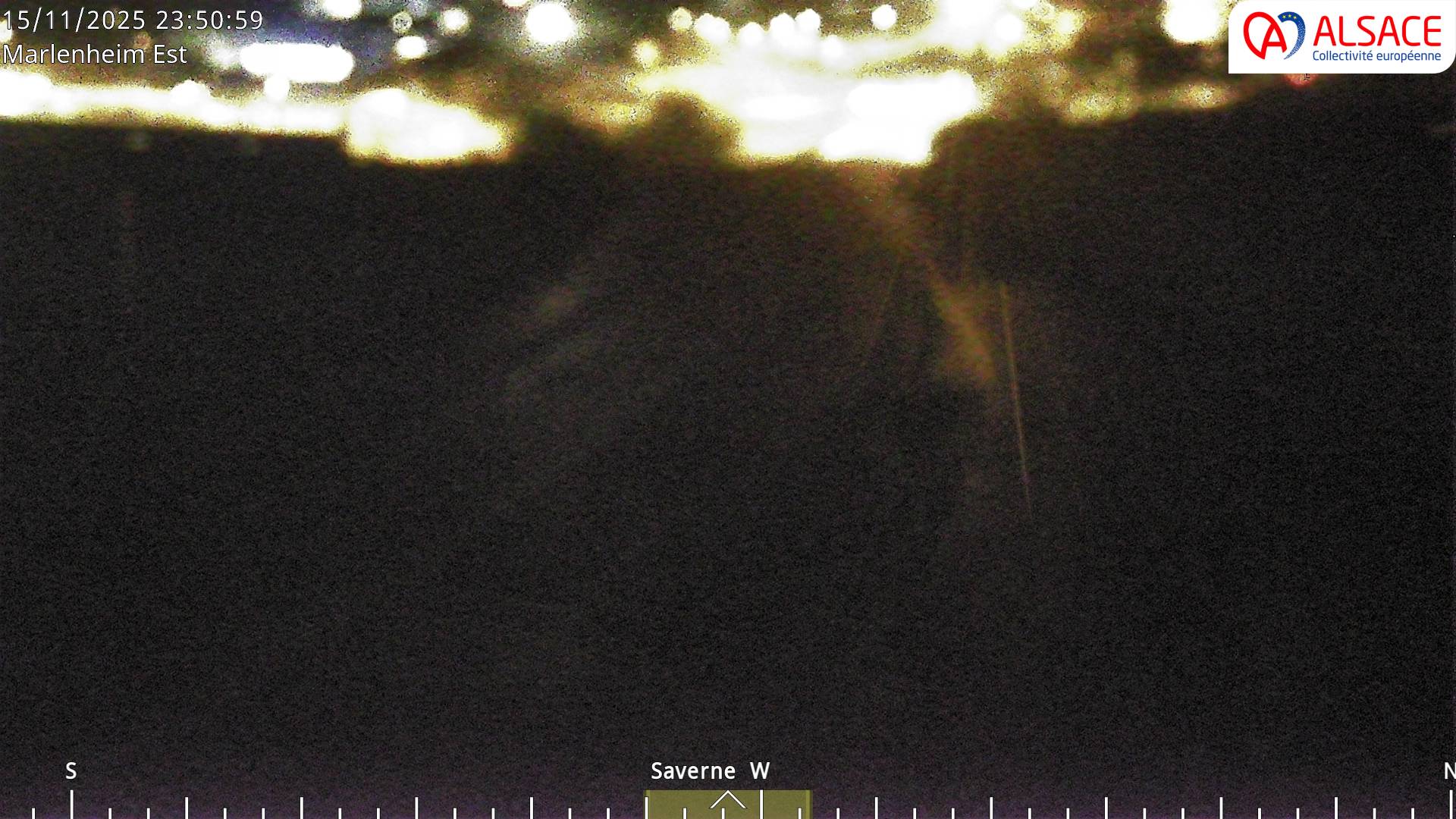 Webcam sur la D1004 à l'entrée de Marlenheim en venant de Strasbourg. Vue orientée vers l'est