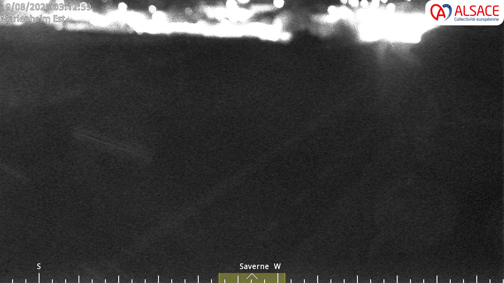Webcam sur la D1004 à l'entrée de Marlenheim en venant de Strasbourg. Vue orientée vers l'est