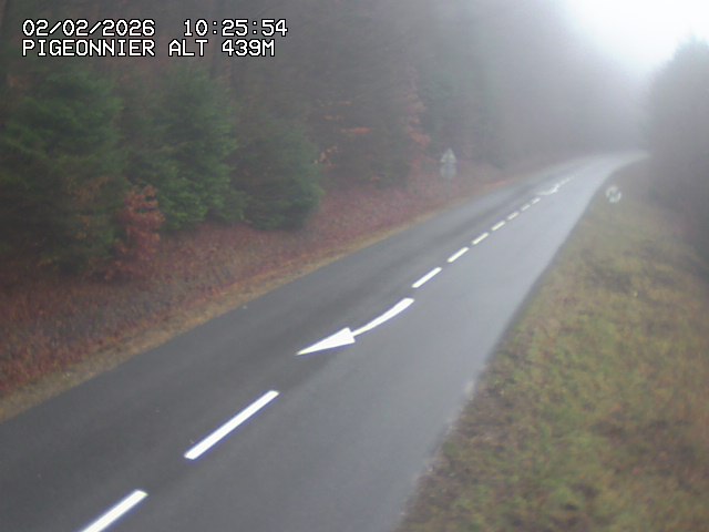 <h2>Webcam routière au niveau du col du Pigeonnier sur la D3 en direction de Wissembourg</h2>