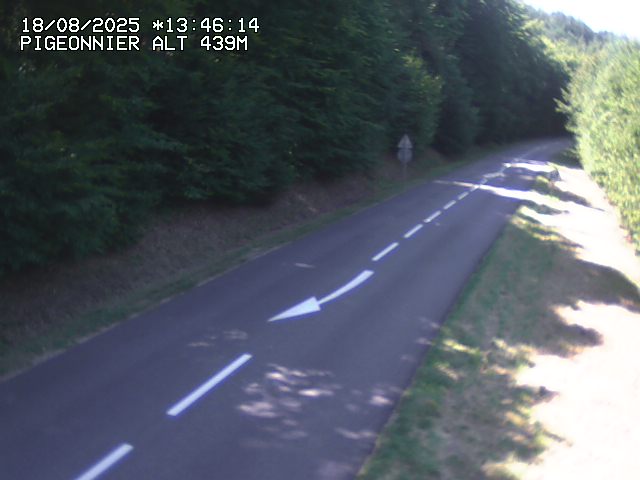 <h2>Webcam routière au niveau du col du Pigeonnier sur la D3 en direction de Wissembourg</h2>