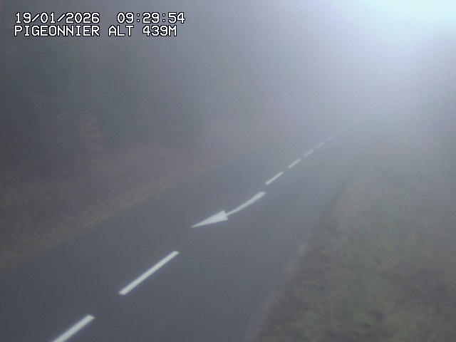 Webcam routière au niveau du col du Pigeonnier sur la D3 en direction de Wissembourg