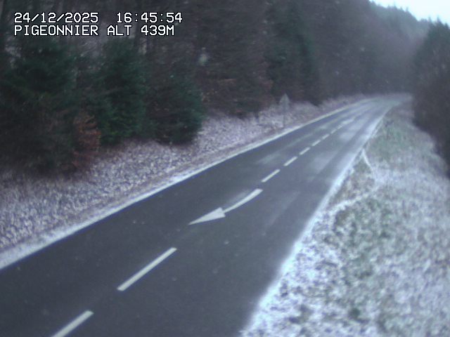 Webcam routière au niveau du col du Pigeonnier sur la D3 en direction de Wissembourg