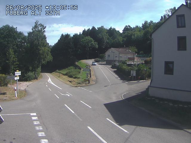<h2>Webcam routière au niveau du col de Puberg à la jonction entre la D919 et la D935 à Rosteig, en Alsace, à 327 mètres d'altitude</h2>
