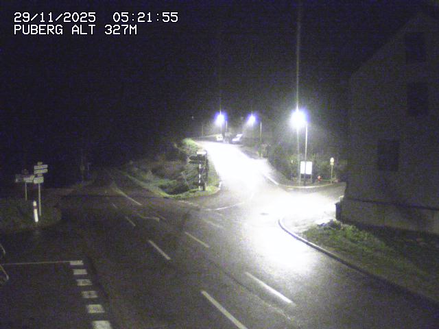 Webcam routière au niveau du col de Puberg à la jonction entre la D919 et la D935 à Rosteig, en Alsace, à 327 mètres d'altitude