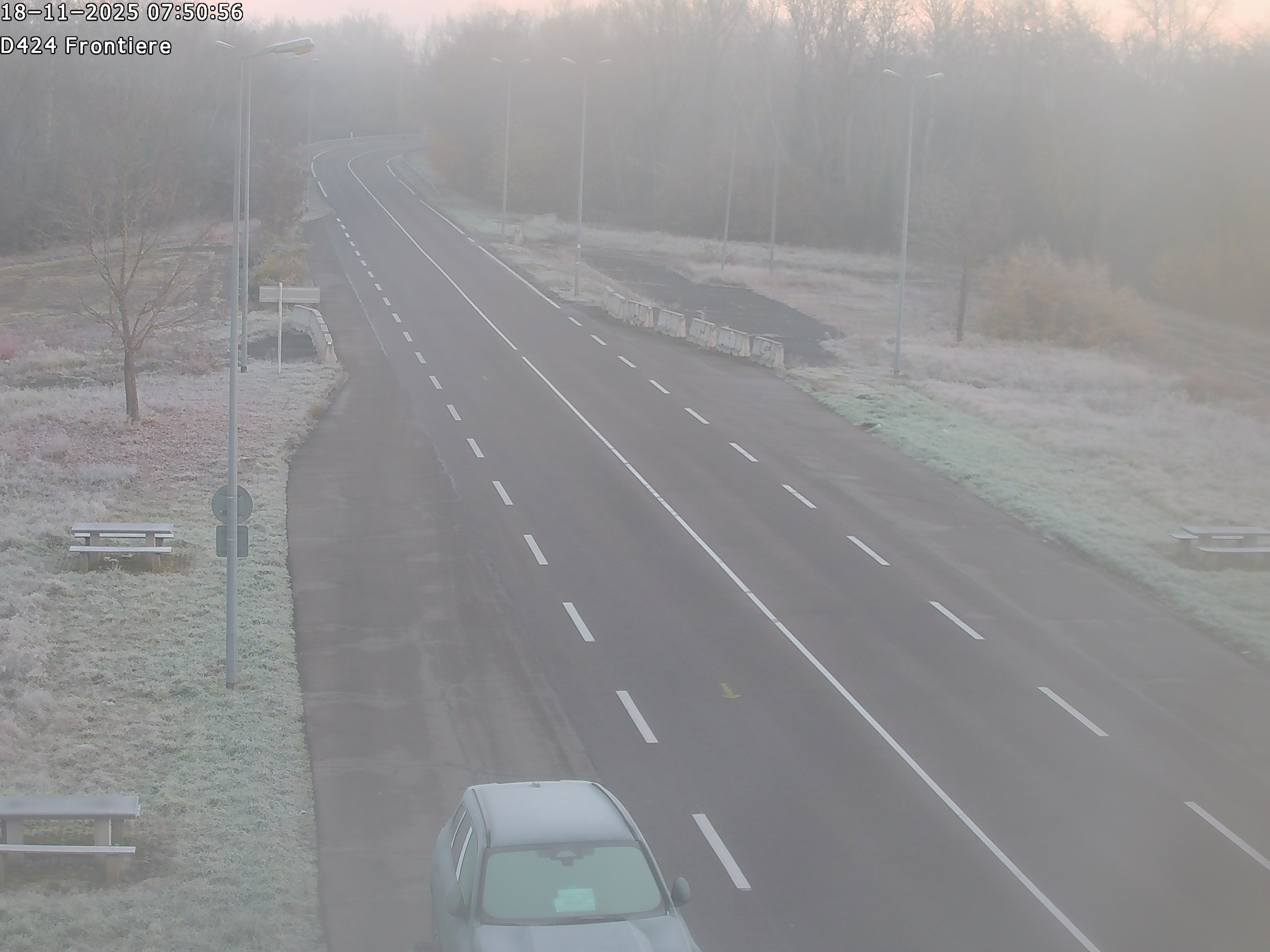 <h2>Webcam à Marckolsheim à la frontière franco-allemande, après la centrale hydroélectrique et les écluses EDF, au niveau de l'aire du Rhin</h2>