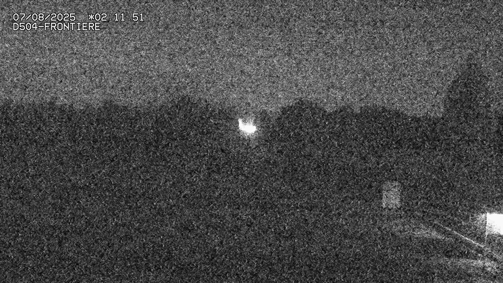 Webcam routière à Roppenheim sur la D4. La voie en sens inverse se dirige vers la frontière allemande