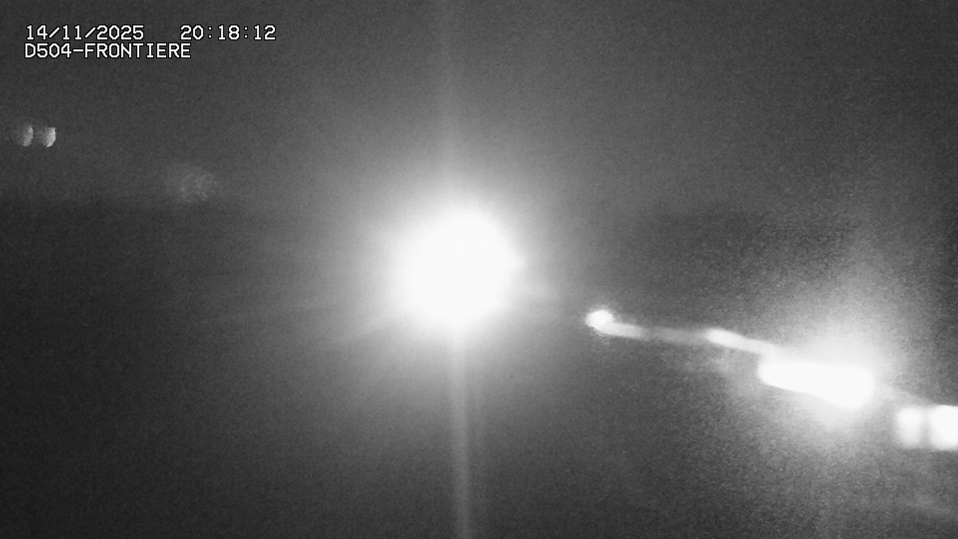 <h2>Webcam routière à Roppenheim sur la D4. La voie en sens inverse se dirige vers la frontière allemande</h2>