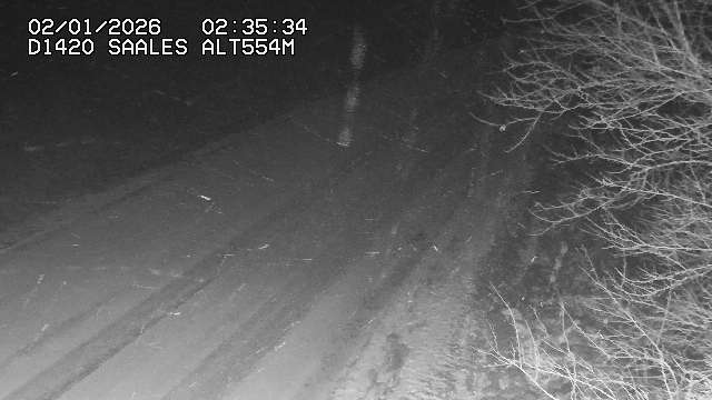 Webcam au niveau du col de Saales, à la limite entre le département des Vosges et celui du Bas-Rhin