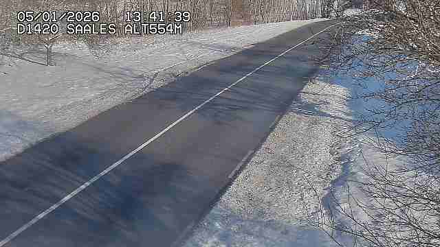 <h2>Webcam au niveau du col de Saales, à la limite entre le département des Vosges et celui du Bas-Rhin</h2>