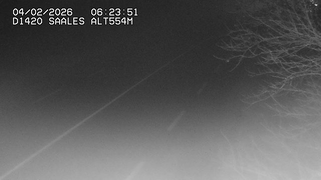 <h2>Webcam au niveau du col de Saales, à la limite entre le département des Vosges et celui du Bas-Rhin</h2>