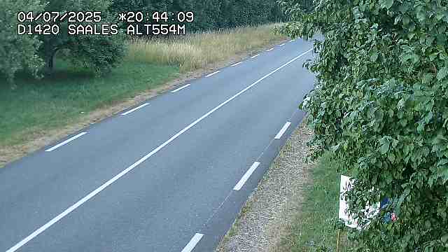 <h2>Webcam au niveau du col de Saales, à la limite entre le département des Vosges et celui du Bas-Rhin</h2>